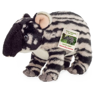 Teddy Hermann® Kuscheltier Tapir Baby 24 cm, schwarz/weiß, zum Teil aus recyceltem Material schwarz|weiß