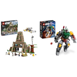 LEGO 75365 Star Wars: Eine Neue Hoffnung Rebellenbasis auf Yavin 4 mit 10 Minifiguren & 75369 Star Wars Boba Fett Mech