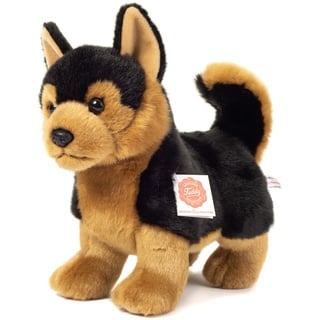 Teddy Hermann 91970 Schäferhund stehend 23 cm, Kuscheltier, Plüschtier mit recycelter Füllung