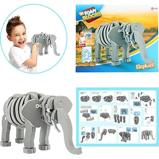 Toi-Toys 75tlg. 3D-Puzzle "Elefant" - ab 6 Jahren