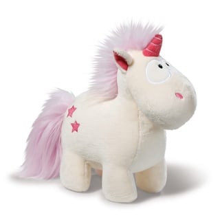 NICI 48052 Kuscheltier Einhorn Theodor 13cm, WEIß