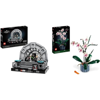 LEGO 75352 Star Wars Thronsaal des Imperators – Diorama & 10311 Icons Orchidee