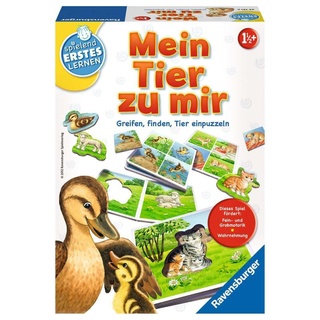 Ravensburger 24731 - Mein Tier zu mir - Puzzelspiel für die Kleinen - Spiel für Kinder ab 1 und 1/2 Jahren, Spielend erstes Lernen für 1-4 Spieler