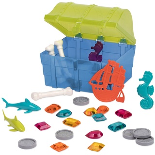 Battat Piraten Schatztruhe Badewannenspielzeug – Wasserspielzeug, Badespielzeug für Pool und Badewanne zum Tauchen – Spielzeug für Kinder ab 6 Jahren