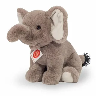 Teddy Hermann 90743  Elefant sitzend ca. 25cm Plüsch Kuscheltier - Beige