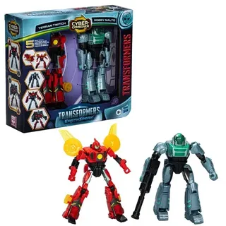 Hasbro - Transformers EarthSpark Cyber-Combiner Terran Twitch und Robby Malto