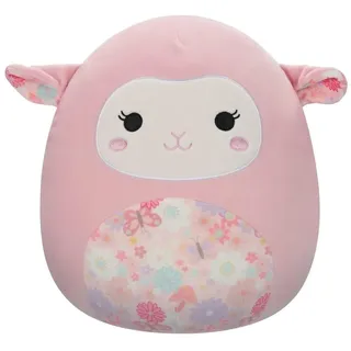 Jazwares Squishmallows Plüschfigur Pink Lamb with Floral Ears and Belly Lala 30 cm - Rosa/Weiß