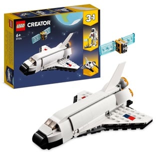 Lego 31134 Creator 3in1 Spaceshuttle Spielzeug zum Astronauten zum Raumschiff, Konstruktionsspielzeug für Kinder, Jungen, Mädchen ab 6 Jahren, kreative Geschenkidee