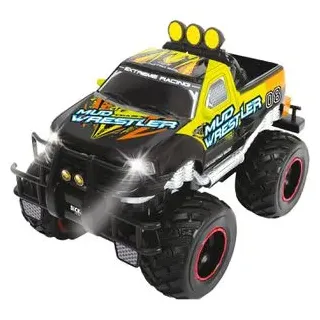 Dickie-Toys Ferngesteuertes-Fahrzeug Mud Wrestler, Monstertruck, 27 MHz-Funk, mit Batterie und Licht