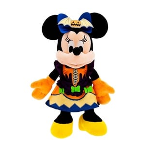 Disney Store Minnie Maus - Halloween 2023 - Nachtleuchtendes Kuscheltier, 38 cm, Schwarz