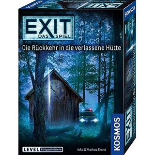 KOSMOS 680503 EXIT- Das Spiel -Die Rückkehr in die verlassene Hütte, Level: Fortgeschrittene, Escape Room Spiel, für 1 bis 4 Spieler ab 12 Jahre, einmaliges Event-Spiel, spannendes Gesellschaftsspiel (Neu differenzbesteuert)