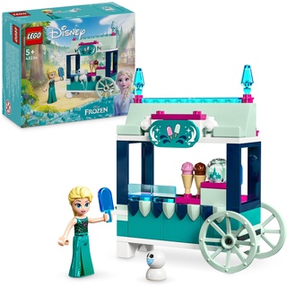 LEGO Disney Frozen Elsas Eisstand, Eiscreme-Spielzeug für Kinder mit Prinzessin Elsa-Puppe und Mini-Schneemann, Set zum Film Die Eiskönigin, spontanes Geschenk für Mädchen und Jungen ab 5 Jahren 43234