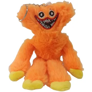 Soma Huggy Wuggy Poppy Playtime 20 cm Huggy Wuggy Kuscheltiere Blau Plüsch New Horror Game Hagiwagi Plüschpuppe für Kinder (20 cm Schlüsselanhänger Orange)