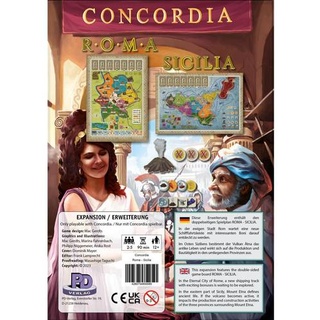 Concordia - Roma/Sicilia, Brettspiel, für 2-5 Personen, ab 12 Jahren (DE-Erweite