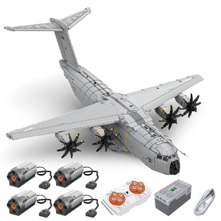 MERK Technik Jet Flugzeug Bausteine, A400M Atlas Militär Flugzeug Modellbausatz, 14274 Klemmbausteine Hubschrauber Spielzeug Kompatibel mit Lego - Dynamische Version