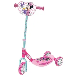 Smoby - Minnie Roller - 3 Rädriger Scooter, höhenverstellbaren Lenker, stabiler Metallrahmen, einfachen Transport, für Kinder ab 3 Jahren