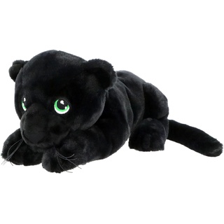 Keel Toys KEELECO SE2232 Plüschtier, 100% recycelt, ökologisches Spielzeug für Kinder, schwarzer Panther, 35 cm