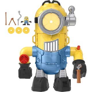 Fisher-Price Imaginext ​Mattel Fisher-Price GNY91 - Imaginext Minions MinionBot Spielset, Roboter mit Minion-Figuren und Angriffs-Action, Babyspielzeug, für Kinder ab 3 Jahren