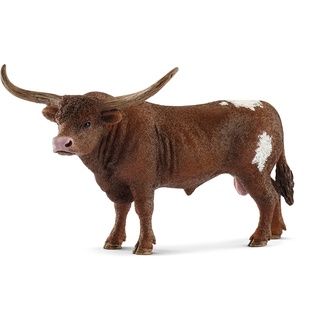 schleich 13866 Texas Longhorn Bulle, für Kinder ab 3+ Jahren, FARM WORLD - Spielfigur
