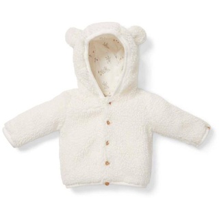 Teddy-Jacke Baby Bunny, Off-White, Größe 80 | Little Dutch