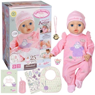 Baby Annabell Babypuppe Interactive Annabell 43 cm rosa
