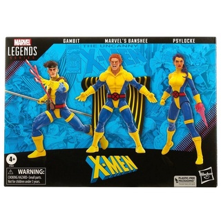 Hasbro Actionfigur Marvel Legends X-Men 60th Banshee, Gambit & Psylocke Actionfiguren Set