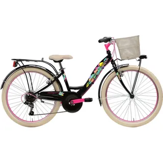 Adriatica Mädchenfahrrad GIRL 24 Zoll - Schwarz