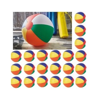 25 x Wasserbälle Kindergeburtstag Mitgebsel Strandball Regenbogen phthalatfrei