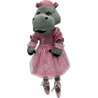 Sweety-Toys Stoffpuppe »Sweety Toys 13418 Hippo Nilpferd Stoffpuppe Ballerina 50 cm« grau