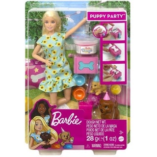 Mattel GXV75 - Barbie - Spielset mit Puppe und Knete, Hündchenparty