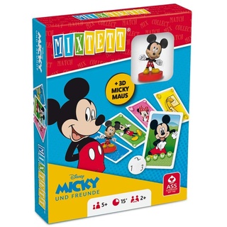 ASS Altenburger 22522241 Mixtett Maus Disney Friends Kartenspiel mit Spielfigur Micky, Mickey