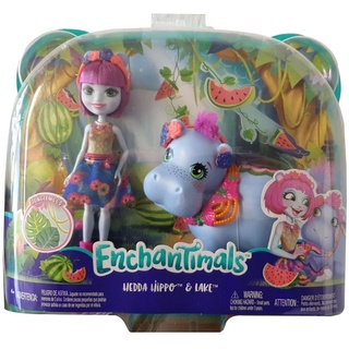 Enchantimals Spielfigur »Enchantimals GFN56 Hedda Hippo und Lake Puppen«, (2-tlg) bunt