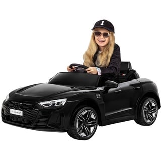 Actionbikes Motors Kinder Elektroauto Audi RS e-tron GT | 2.4 Ghz Fernbedienung - 6 Volt 7AH Batterie - 25 Watt Motor - Bluetooth - LED Scheinwerfer - Elektro Auto für Kinder ab 3 Jahre (Schwarz)