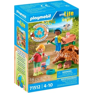 Playmobil® Konstruktions-Spielset Pflege der Igelfamilie (71512), My Life, (18 St), Made in Europe bunt