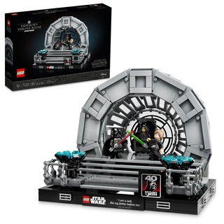 LEGO Star Wars Thronsaal des Imperators – Diorama, Rückkehr der Jedi-Ritter 40. Jubiläums Set, Sammlerstück Geschenk für Erwachsene mit Luke Skywalker und Darth Vader Minifiguren 75352