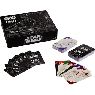 ​UNO Star Wars Technische Schalttafel Kartenspiel für 2 bis 10 Spieler, Geschenk für Spieleabend, Reisespiele und Sammler