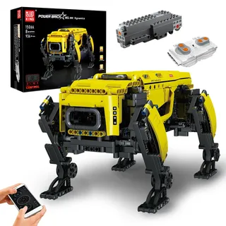 Mould King 15066 Technik Mechanischer Hund Bausteine, APP Fernbedienung Robot Dog Bausätze Spielzeug Geschenke für 8+ Jahre (936 Teile)