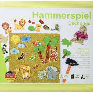 Hess Holzspielzeug 14936 - Hammerspiel Dschungel