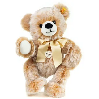 Steiff Bobby Schlenker-Teddybär braun gespitzt 40 cm, Plüsch-Teddybär mit Schleife, Kuscheltier Bär zum Kuscheln und Spielen, Stofftier Bär aus kuschelweichem Plüsch für Kinder