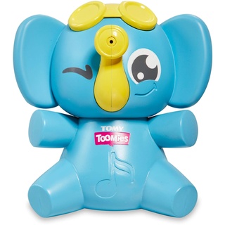 TOMY Toomies E72815C Sing & Squirt Squeezable Elephant Bath, Educational Musical Water Play, Sensory Toy for Boys and Girls, Suitable for Babies and Toddlers from 18 Months +, Multicoloured