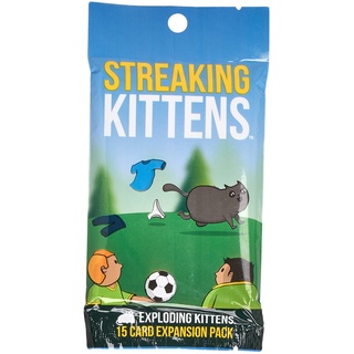 Exploding Kittens Streaking Kittens Expansion Pack by Exploding Kittens - Card Games for Adults Teens & Kids - Fun Family Games - A Russian Roulette Card Game