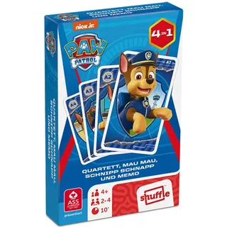 ASS Altenburger 22583134 Paw Patrol 22583134-Paw Quartett, Kartenspiel, 4 Jahre to 99 Jahre, bunt