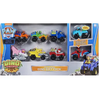 Paw Patrol La Set mit 8 Fahrzeugen True Metal Dino Rescue – Fahrzeuge aus Metall Mission Dino – 6059296 – Spielzeug für Kinder ab 3 Jahren