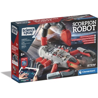 Clementoni 61547 Science & Play-Mecha Skorpion-Roboter, wissenschaftlich, Bauset, Geschenk für Kinder ab 8 Jahren, STEM Toys, englische Version, Mehrfarbig