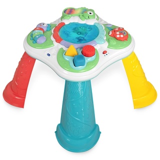 Chicco Spieltisch der Sinne, Interaktiver Spieltisch mit 5 sensorischen Bereichen, Lernspielzeug mit Geräuschen und Lichtern, Montessori Spielzeug - Kinderspielzeug 10 Monate bis 4 Jahre