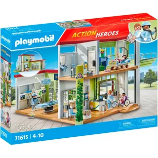 Playmobil® Modernes Krankenhaus (71615), Action Heroes Konstruktions-Spielset, (165 St), Made in Europe bunt