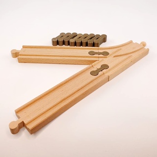 3DJunkies Holzschienen Adapter Verbinder passend kompatibel für Thomas - Brio - IKEA Holzschienen (30 Stück), HSV0001