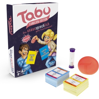 Spiel HASBRO "Tabu Familien-Edition" Spiele bunt Kinder Gesellschaftsspiel Quizspiel Tabu Altersempfehlung Spiele Made in Europe