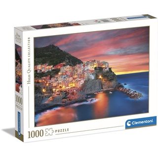 Clementoni - 39647 Collection Puzzle - Manarola - Puzzle 1000 Teile ab 10 Jahren, Erwachsenenpuzzle mit Wimmelbild, herausforderndes Geschicklichkeitsspiel für die ganze Familie