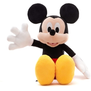 Disney Store Kleines Kuscheltier Micky Maus, 33 cm / 12", Kultfigur klassischen aufgestickten Gesichtszügen, für alle Altersstufen geeignet